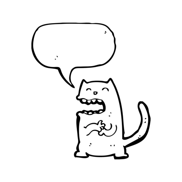 Chat frotter pattes ensemble — Image vectorielle