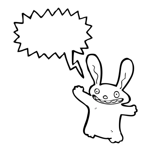 Сумасшедший кролик — стоковый вектор
