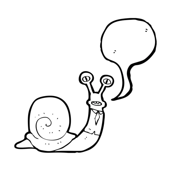 Funny snail — Stock Vector