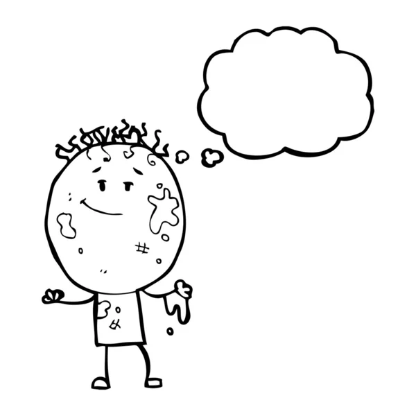 Βρώμικο doodle αγόρι — Διανυσματικό Αρχείο