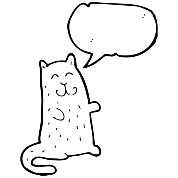 Chat heureux — Image vectorielle