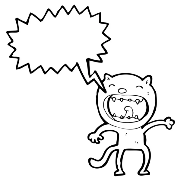 Irriterande katt — Stock vektor