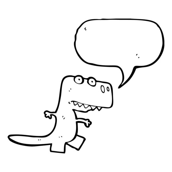 Drôle petit dinosaure — Image vectorielle