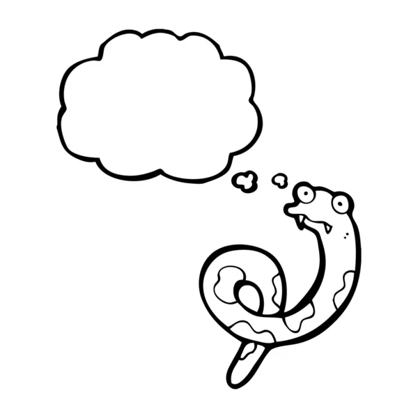 Serpent avec bulle de parole — Image vectorielle