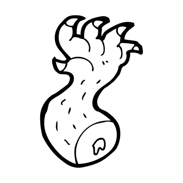 Bruto monster hand — Stockvector