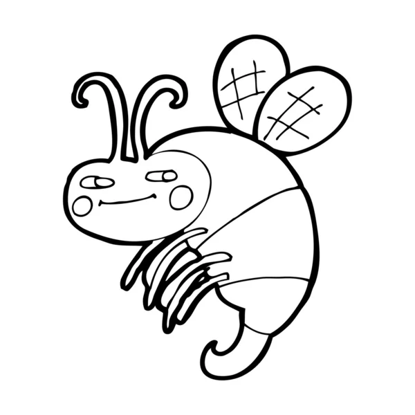 Cartoon bee — Stock vektor
