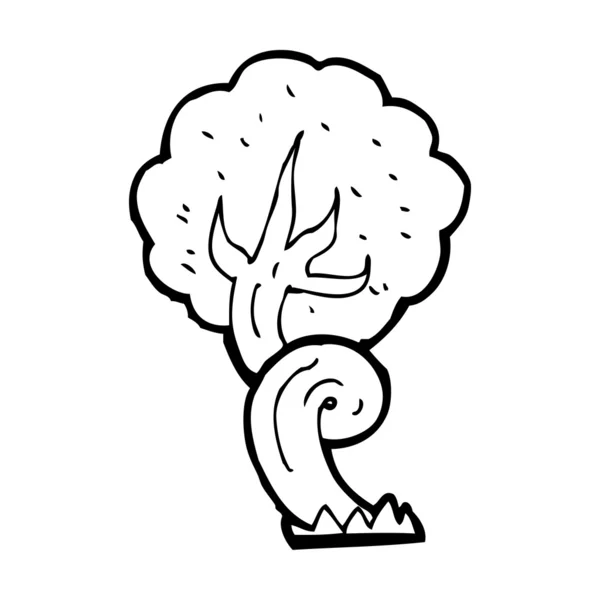 卡通曲折树 — 图库矢量图片