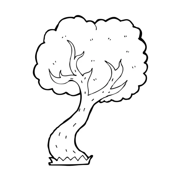 Árbol de dibujos animados — Vector de stock