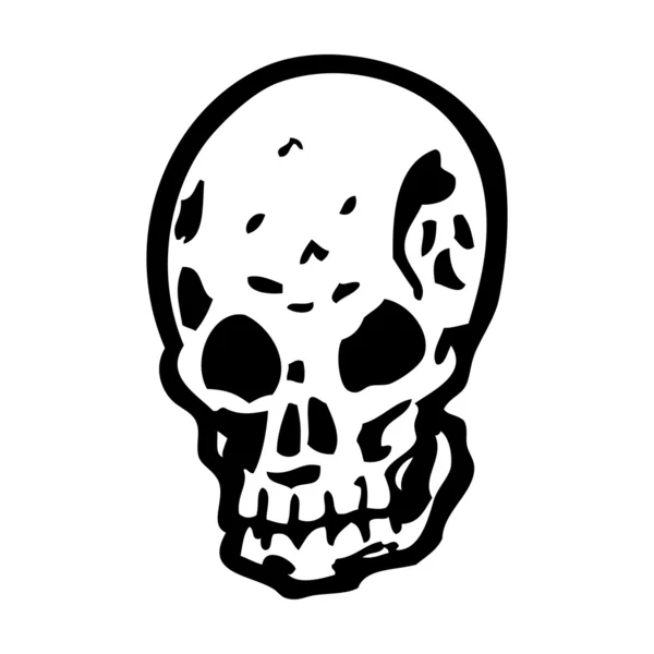 Жуткий череп — стоковый вектор