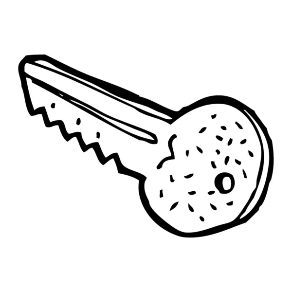 Γελοιογραφία πόρτα κλειδί — Διανυσματικό Αρχείο