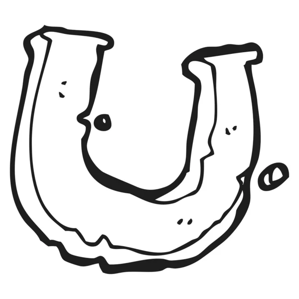 Карикатурная буква u — стоковый вектор