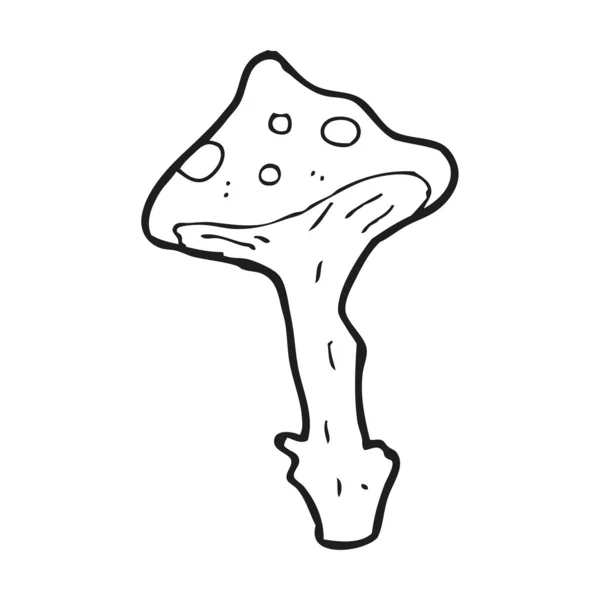 Weird toadstool mushroom — Stock Vector