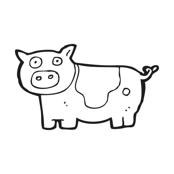 Niedliches Schwein — Stockvektor