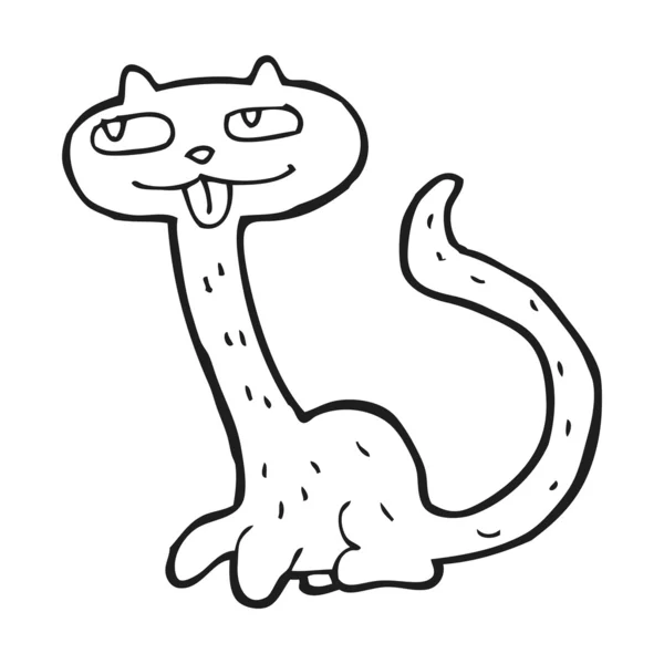 Gato gracioso — Vector de stock