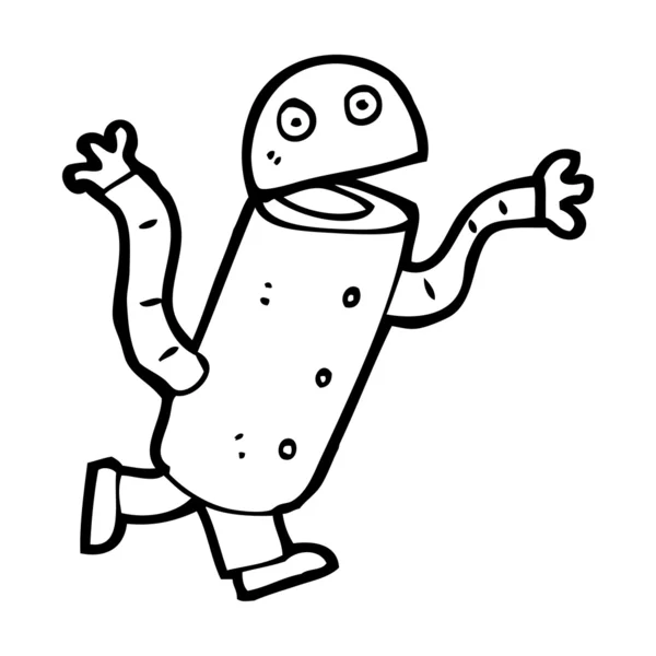 Robô engraçado dos desenhos animados —  Vetores de Stock
