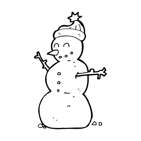 Snowman — Stock Vector