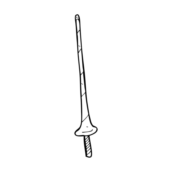 Cartoon jousting spear — Stock Vector