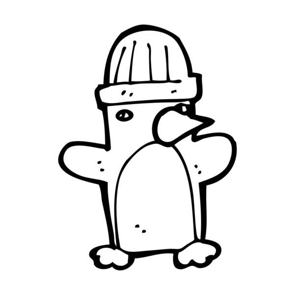 Pequeño pingüino de dibujos animados — Archivo Imágenes Vectoriales