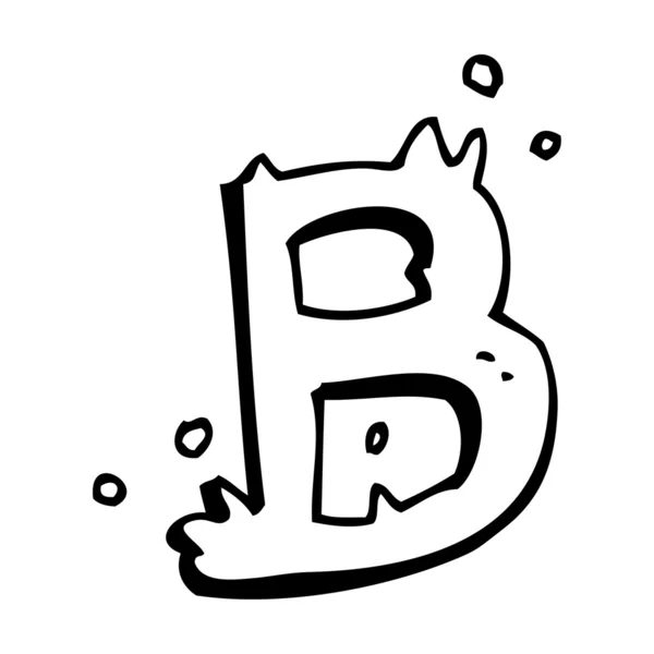 Cartoon letter b — Stockvector