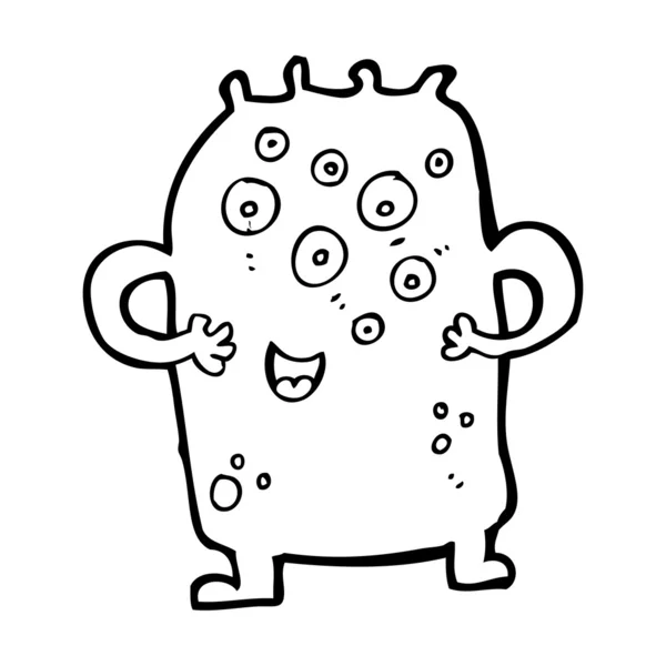 Monstro dos desenhos animados — Vetor de Stock