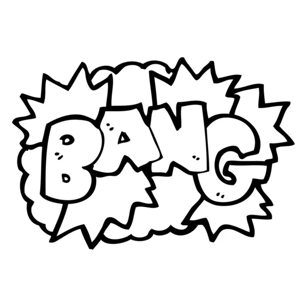 Desene animate bang semn — Vector de stoc