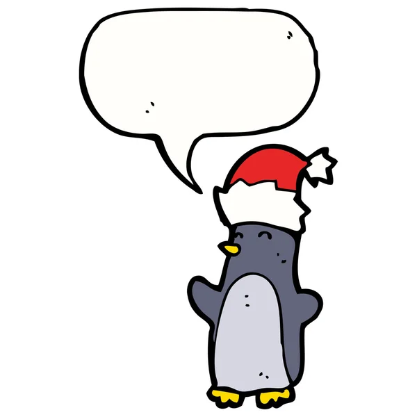 Christmas penguin — Stock Vector