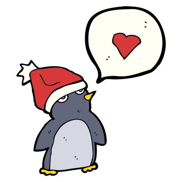 Pingouin de Noël — Image vectorielle