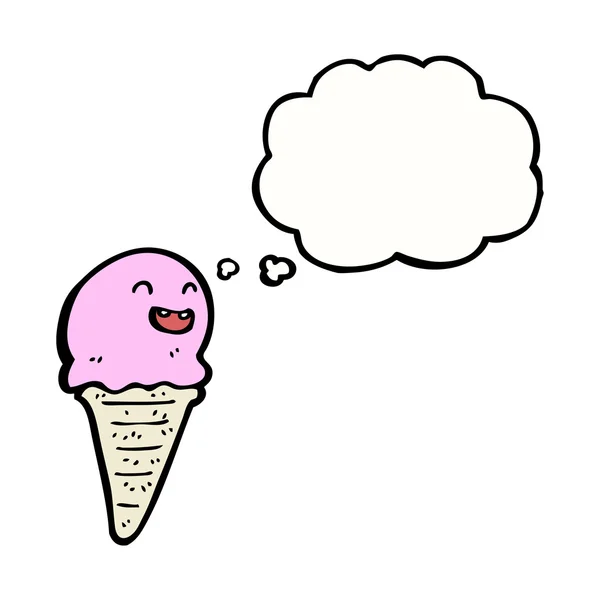 Cone de sorvete retro —  Vetores de Stock