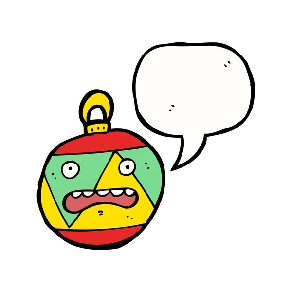Bouleversé boule de Noël — Image vectorielle