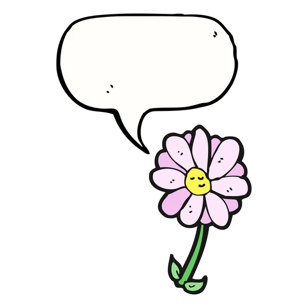 Flor sobre um fundo branco — Vetor de Stock