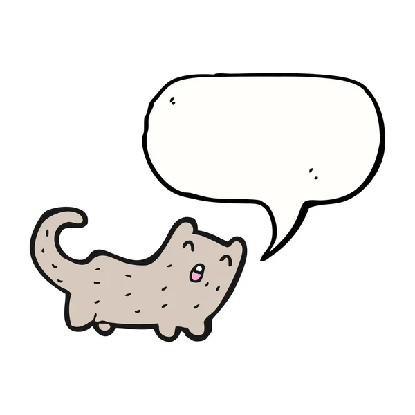 Gato sobre un fondo blanco — Vector de stock