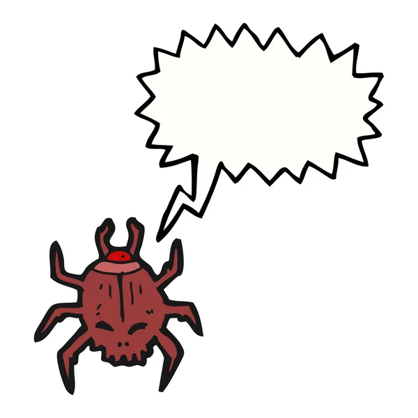 Insecto craniano — Vetor de Stock