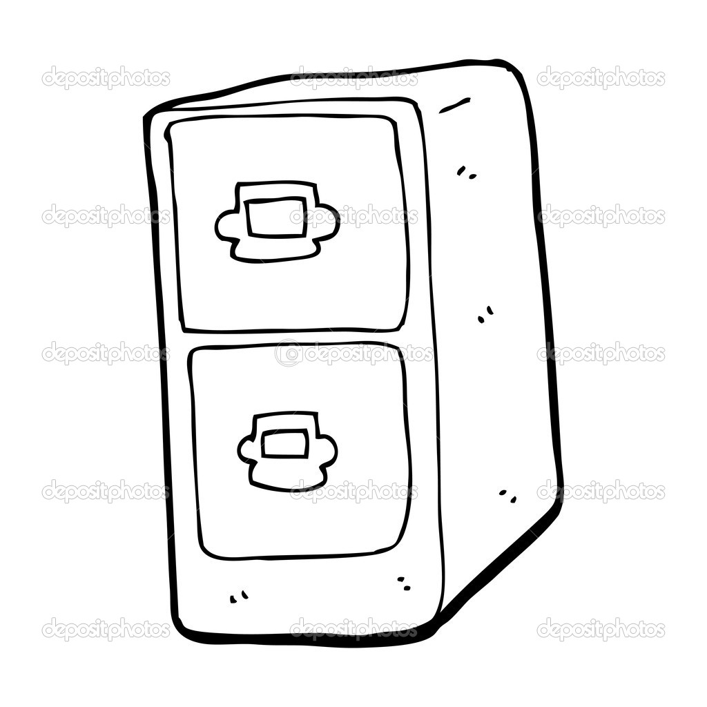 Cartoon Filing Cabinet Stock Vector C Lineartestpilot 20416165