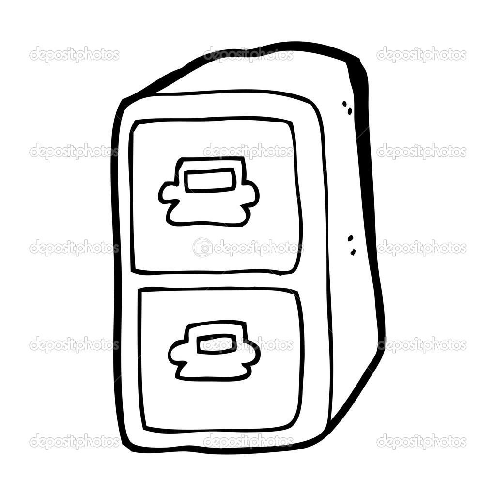 Cartoon Filing Cabinet Stock Vector C Lineartestpilot 20416167