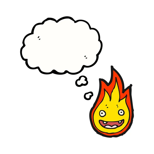 Souriant petit esprit de feu — Image vectorielle