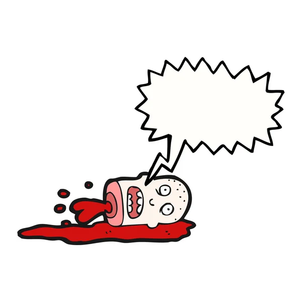 Gross severed head — Stock Vector