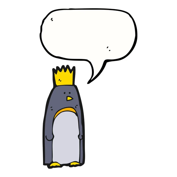 Cartoon emperor penguin — Stock Vector