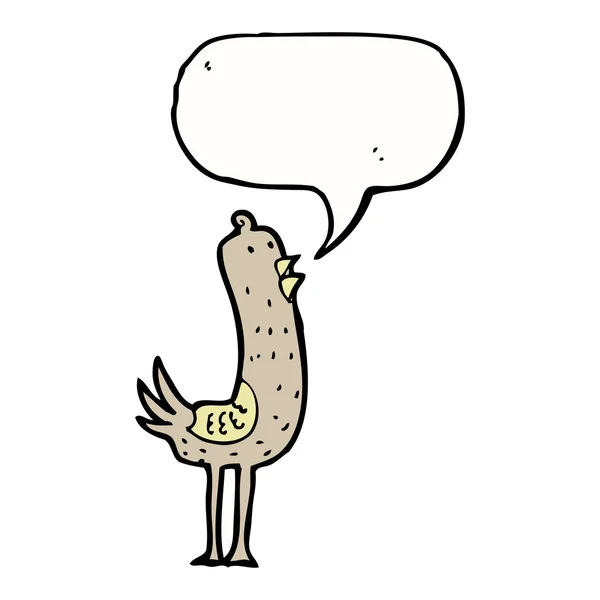 Talar fågel — Stock vektor