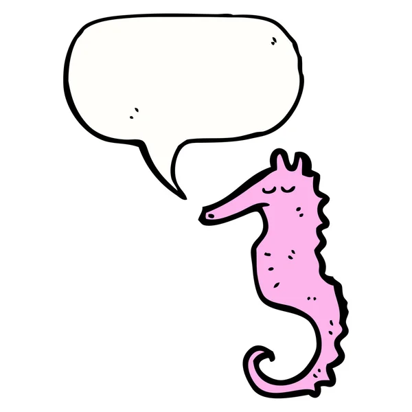 Cartoon seahorse — Stockvector