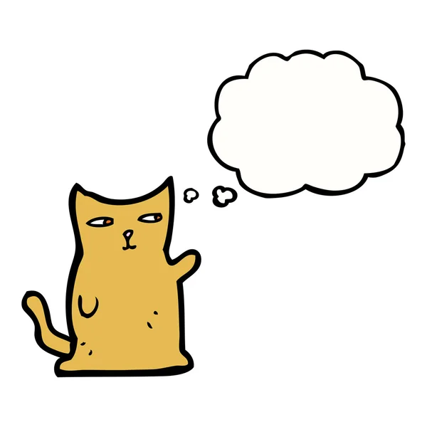 Dibujos animados hablando gato — Vector de stock