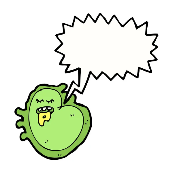 Germe de grippe de dessin animé — Image vectorielle