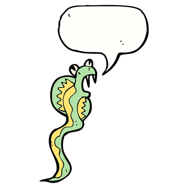 歯擦音のコブラ漫画 — ストックベクタ