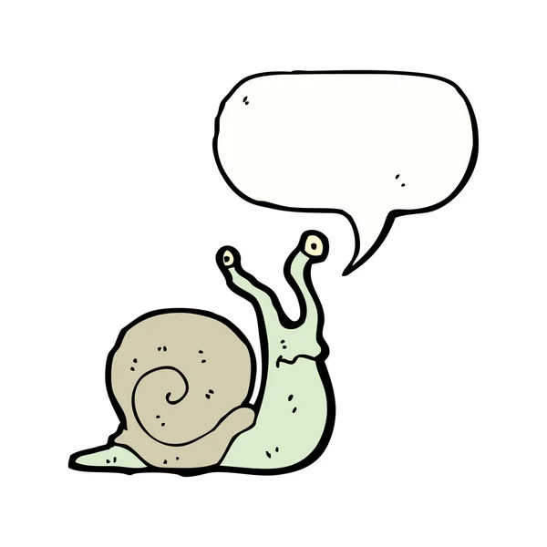 Caracol de dibujos animados — Vector de stock