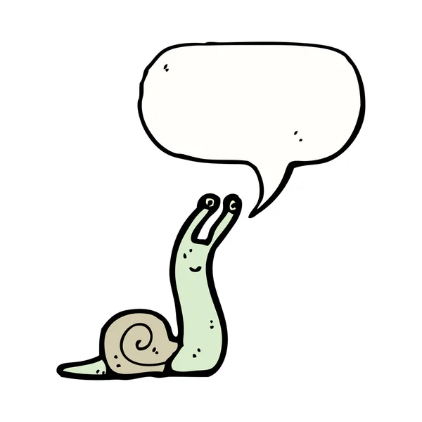 Caracol de dibujos animados — Vector de stock