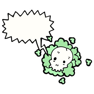 Spooky kafatası bulut