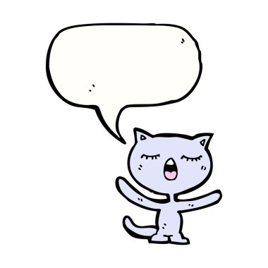 Beyaz arka plandaki kedi