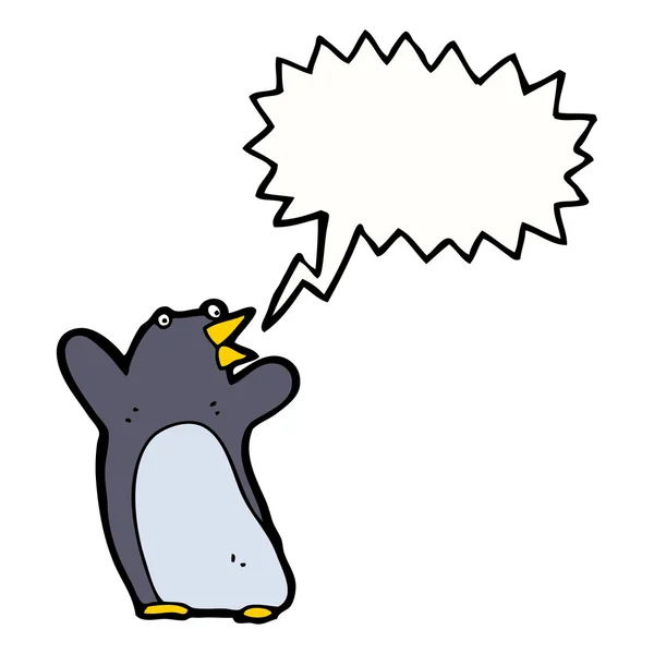 Yılbaşı pengueni — Stok Vektör