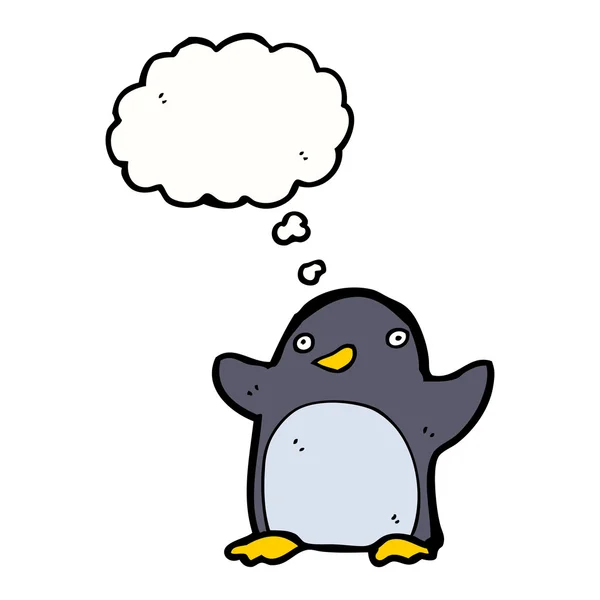 Pingüino gracioso — Vector de stock