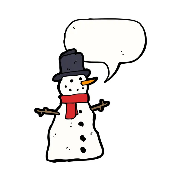 传统的雪人 — 图库矢量图片