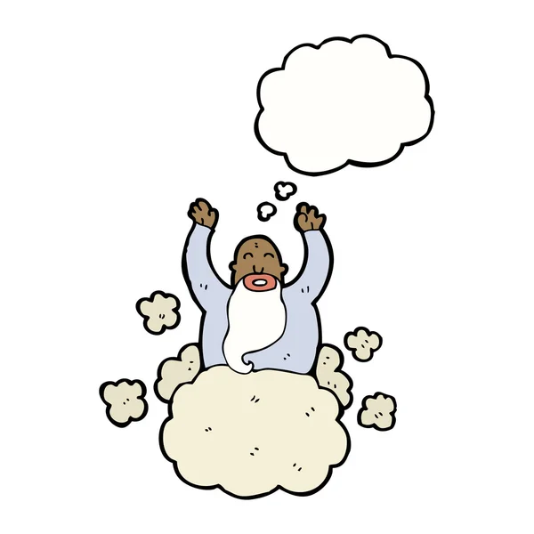 Dios en la nube — Vector de stock